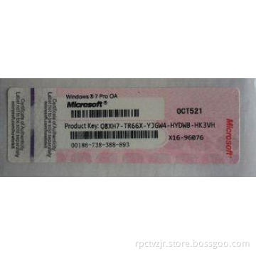 windows 7 pro 64 bit Windows , Windows Product Key Sticker